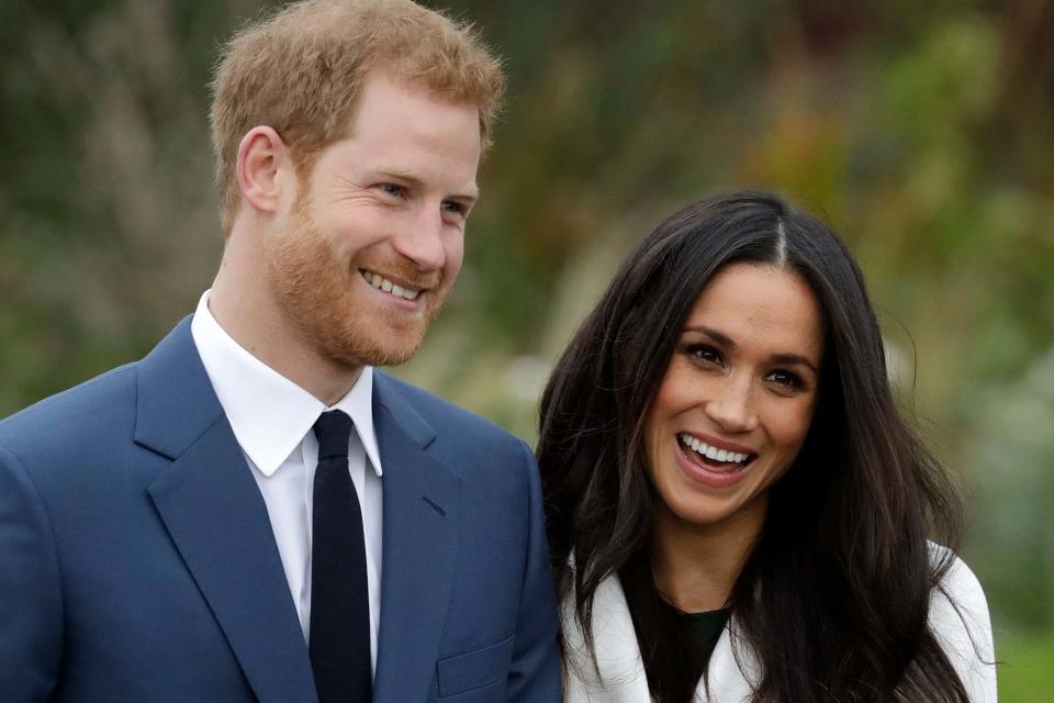 Harry and Meghan sparked a royal crisis by announcing they were stepping back as 'senior' members of the royal family (AP)