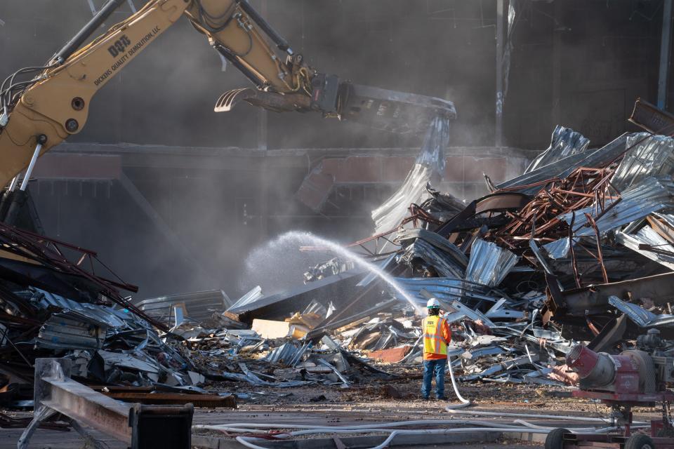 Demolition of Fiesta Mall on July 18, 2023, in Mesa.