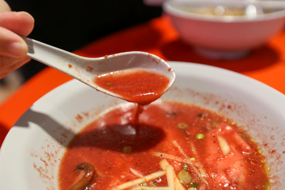 Photo of red glutinous rice wine soup