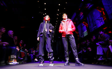 Models present creations by Bogner fashion label during the Berlin Fashion Week Autumn/Winter 2019/20 in Berlin, Germany, January 14, 2019. REUTERS/Fabrizio Bensch