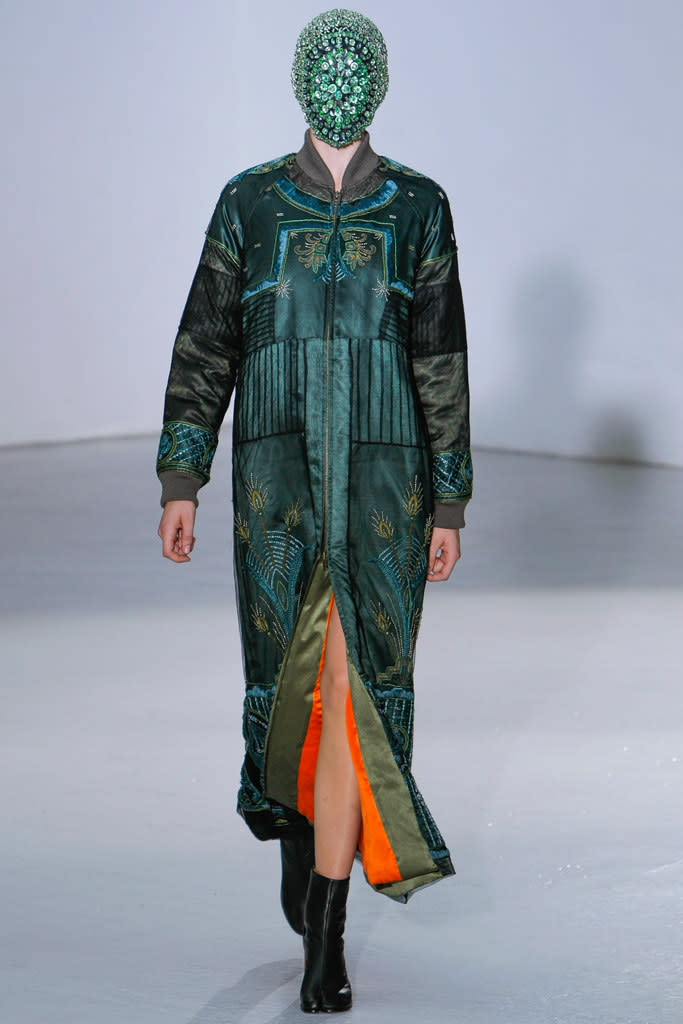 An MA-1-inspired design at Maison Martin Margiela Fall 2012 Couture.