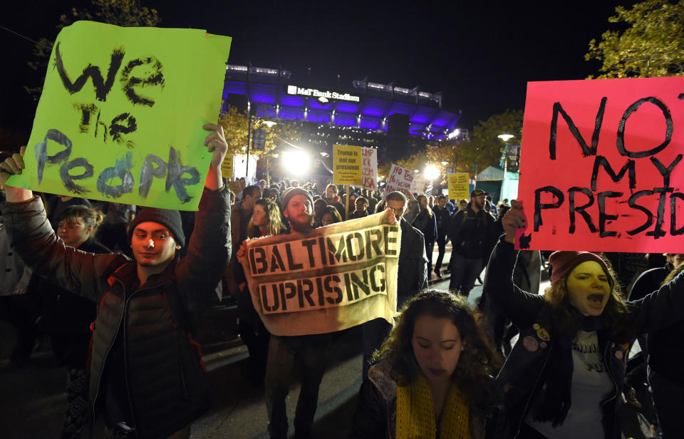 Protests after Donald Trump’s victory