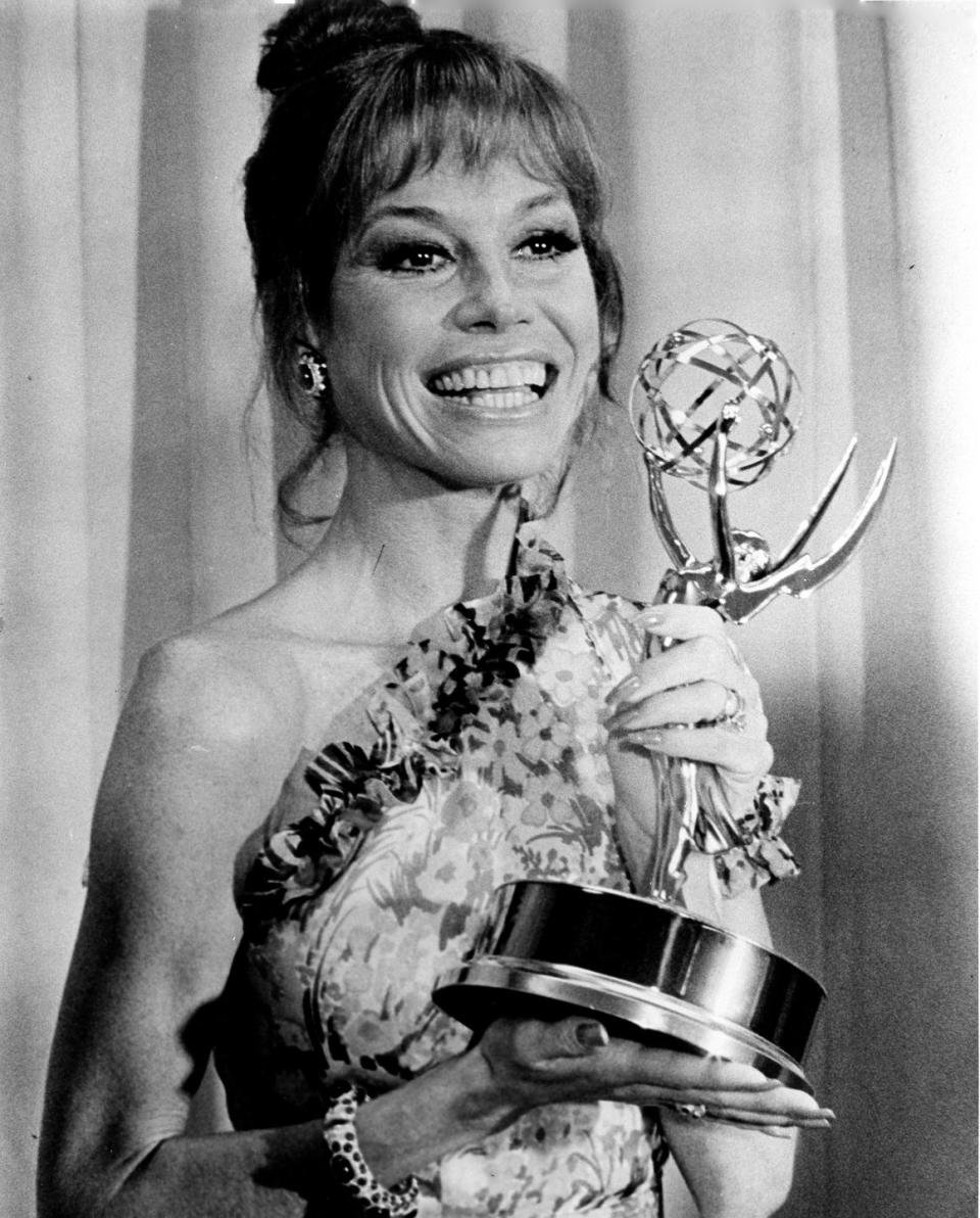 <p>The amazing actress Mary Tyler Moore, who got her start on <em>The Dick Van Dyke Show </em>and then starred in her eponymous <em>Mary Tyler Moore Show</em>. She was nominated and won Emmys for both shows, and was later nominated for an Oscar for <em>Ordinary People</em>. </p>