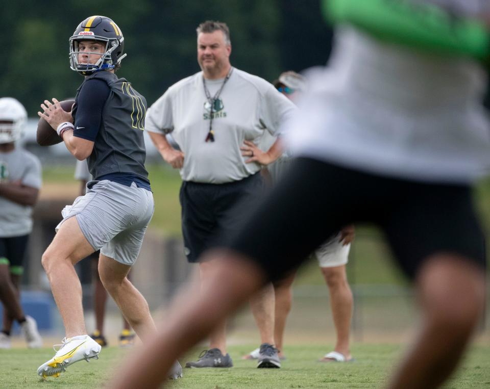 Brock Glenn completed 97 of 155 passes for 1,576 yards and 26 touchdowns last season.