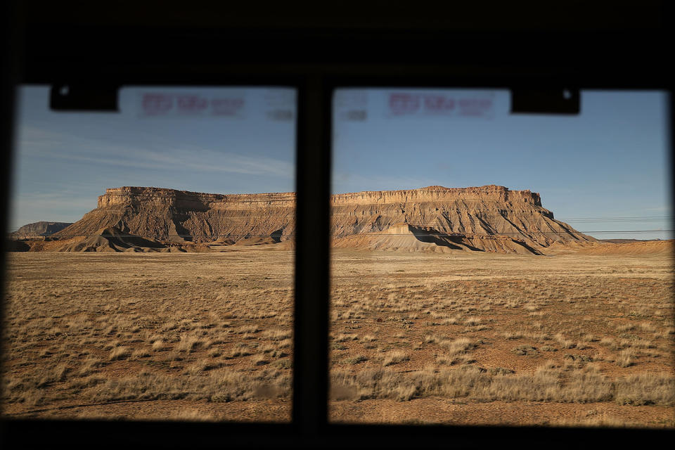 View of plateau in Utah