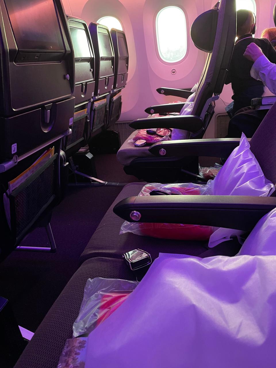 Economy delight seats on Virgin Atlantic flight