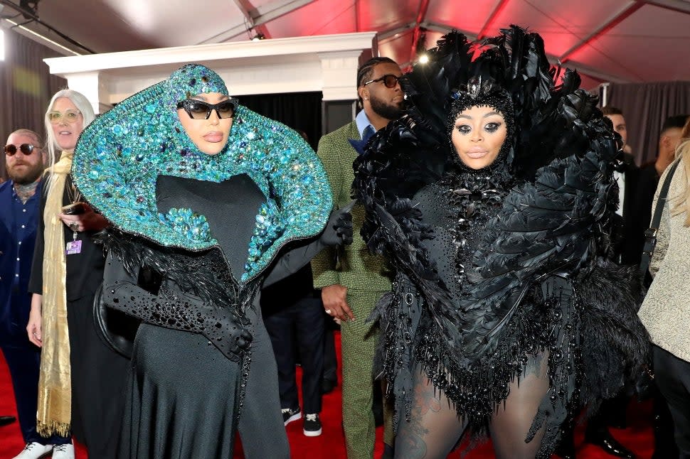 Blac Chyna Turns Heads With Bold, Feathery Outfit at 2023 GRAMMYs