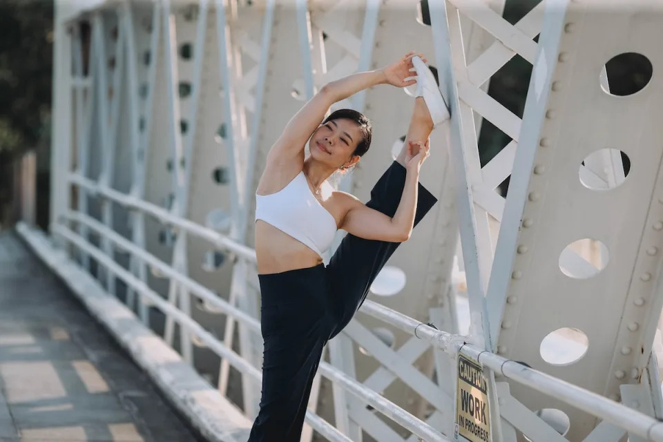 Maya enrolled for the Yoga Teacher Training Course on the her friend's encouragement.'s encouragement.