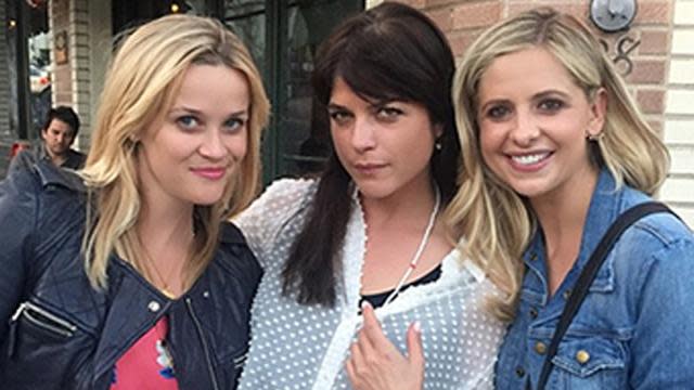 Reese Witherspoon, Selma Blair and Sarah Michelle Gellar, who played the three fatally dysfunctional main characters in the hit 1999 teen melodrama <em>Cruel Intentions</em>, were all smiles when they reunited in Los Angeles on Thursday. One fan even caught Blair and Gellar recreating their movie kiss at the event. Witherspoon snapped a pic of the smiling trio for Instagram, writing: "Best girls night of the year!!! #cruelintentions." The former co-stars met up to take in a performance of <em>Cruel Intentions the Musical</em>, a "completely unauthorized" parody featuring hits from the '90s and staged at LA's Rockwell Table + Stage, where they've done similar takes on <em>Pretty in Pink</em> and even <em>Pulp Fiction</em>. <strong>PHOTOS: The Very Best TV, Movie and Music Reunions! </strong> Witherspoon also posted a photo from inside the performance, writing, "Sebastian and Kathryn reunite! #cruelintentionsmusical #90sflashback." Meanwhile, Gellar was commemorating the day with pictures as well. She snapped an equally adorable group pic from inside the theater. And the trio weren't content with just watching! Blair, Witherspoon and Gellar were both seen getting super into the show, and singing along to the musical. Geller also posted a #TBT pic of her and <em>Cruel Intentions</em> writer/director Roger Kumble, wishing the filmmaker a happy birthday. Blair also wished Kumble a happy birthday with a throwback pic, captioning: "#tbt To the day of #secretsociety dance on set of #cruelintentions. And a very happy birthday to the man who made that movie, one of my favorite people." The only other main player from the '90s hit that didn't make it out was <em>Secrets and Lies</em> star Ryan Phillippe. However, he did make it out to a staging of <em>Cruel Intentions the Musical</em> back in April, where he even showed off a sweet souvenir on Instagram. This was also the second time watching the musical for Gellar, who attended a different show in April alongside her <em>Cruel Intentions</em> co-star Sean Patrick Thomas. Gellar posted a video the next day with some of highlights from the production. <strong>WATCH: Sarah Michelle Gellar on Resurrecting <em>Buffy -- </em>Expectation Level Would Be ‘Difficult’ to Top </strong> Gellar has been on a roll celebrating projects from her past over these few weeks. Recently, the actress addressed the possibility of resurrecting her iconic vampire hunting valley girl character from <em>Buffy the Vampire Slayer.</em>