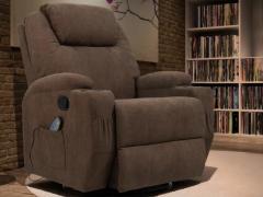 Latitude Run® Modern Living Room Recliner Made of Thick Cushion Fabric with  Massage Function & Reviews