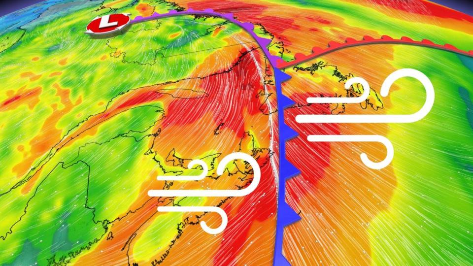 Mild air surges into Atlantic Canada as windy low set to blow through