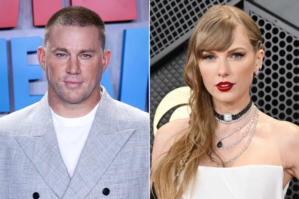 <p>Paolo Blocco/FilmMagic; Paolo Blocco/FilmMagic</p> (L) Channing Tatum. (R) Taylor Swift.