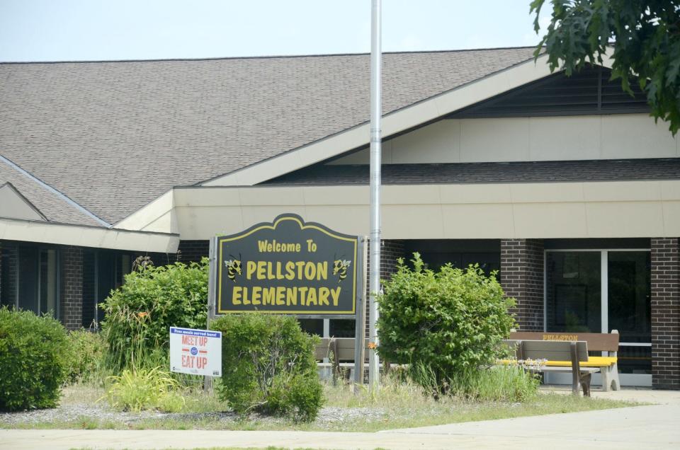 Pellston Elementary School is shown.