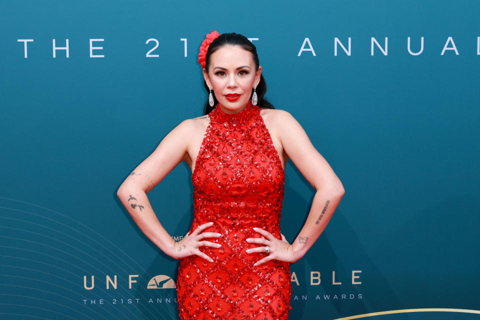 Janel Parrish at the Unforgettable Gala. (Elyse Jankowski/Variety via Getty Images)