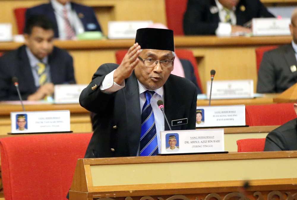 Mohammad Zahir said the state Opposition Leader Abdul Aziz Bari (pic) had not mentioned any motion to be raised at the next sitting when they met two days ago. ― Picture by Farhan Najib