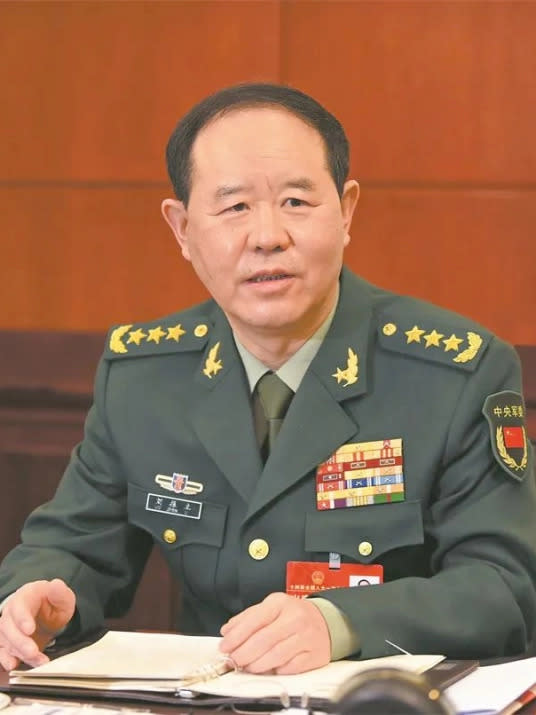 中共中央軍委、軍委聯合參謀部參謀長劉振立缺席 15 日的軍方政治教育會議，遭外界懷疑失蹤。   圖：翻攝自百度百科