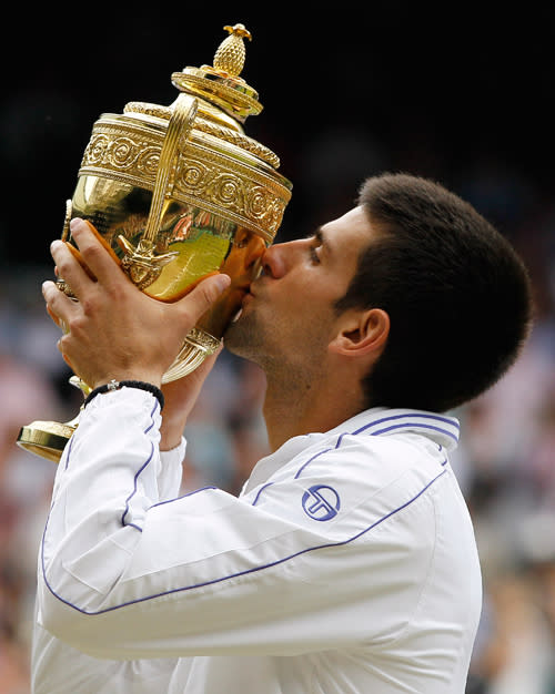 Serbia’s Novak Djokovic was crowned world number one when he reached the Wimbledon final on July 3. The Serb beat Spain’s Rafael Nadal in the final and was crowed champion for the first time. (AP Photo/Kirsty Wigglesworth, File)