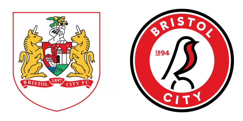 Bristol City old and new logos