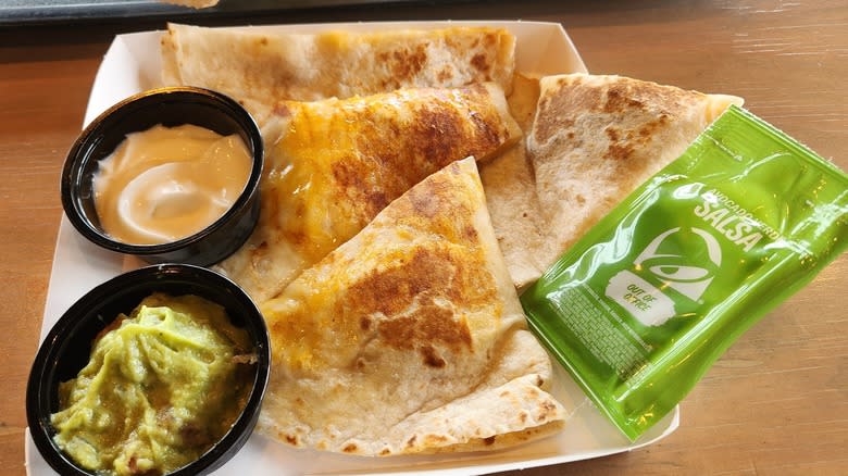 Cantina Chicken Quesadilla guacamole sour cream salsa