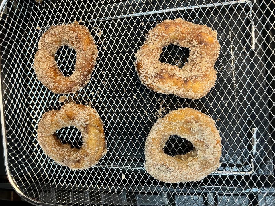 the finished doughnuts