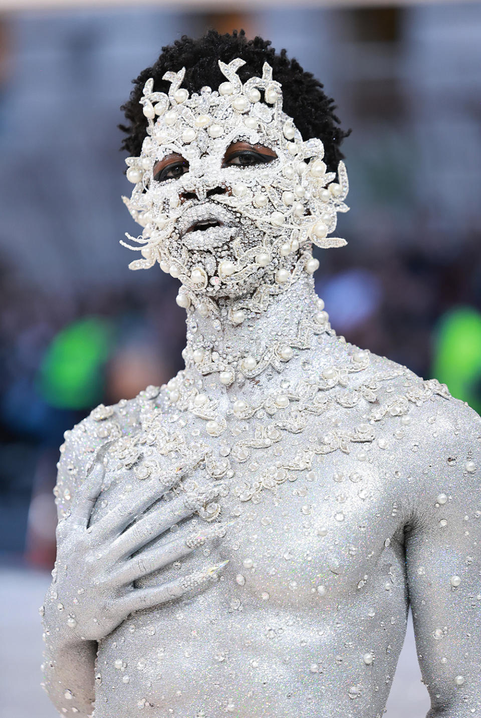 NEW YORK, NEW YORK - MAY 01: Lil Nas X attends The 2023 Met Gala Celebrating "Karl Lagerfeld: A Line Of Beauty" at The Metropolitan Museum of Art on May 01, 2023 in New York City. (Photo by Theo Wargo/Getty Images for Karl Lagerfeld)