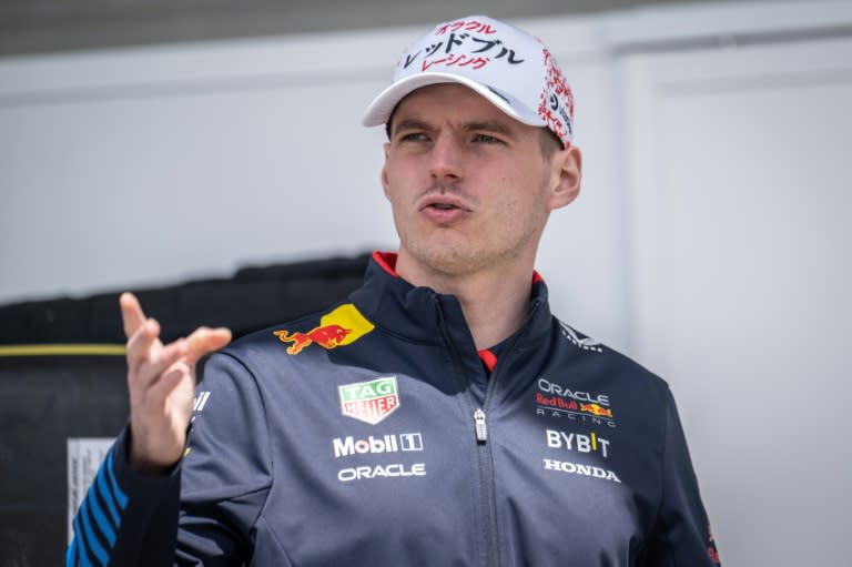 Le pilote Red Bull et champion du monde de F1 Max Verstappen sur le circuit de Suzuka au Japon le 4 avril 2024 (Yuichi YAMAZAKI)