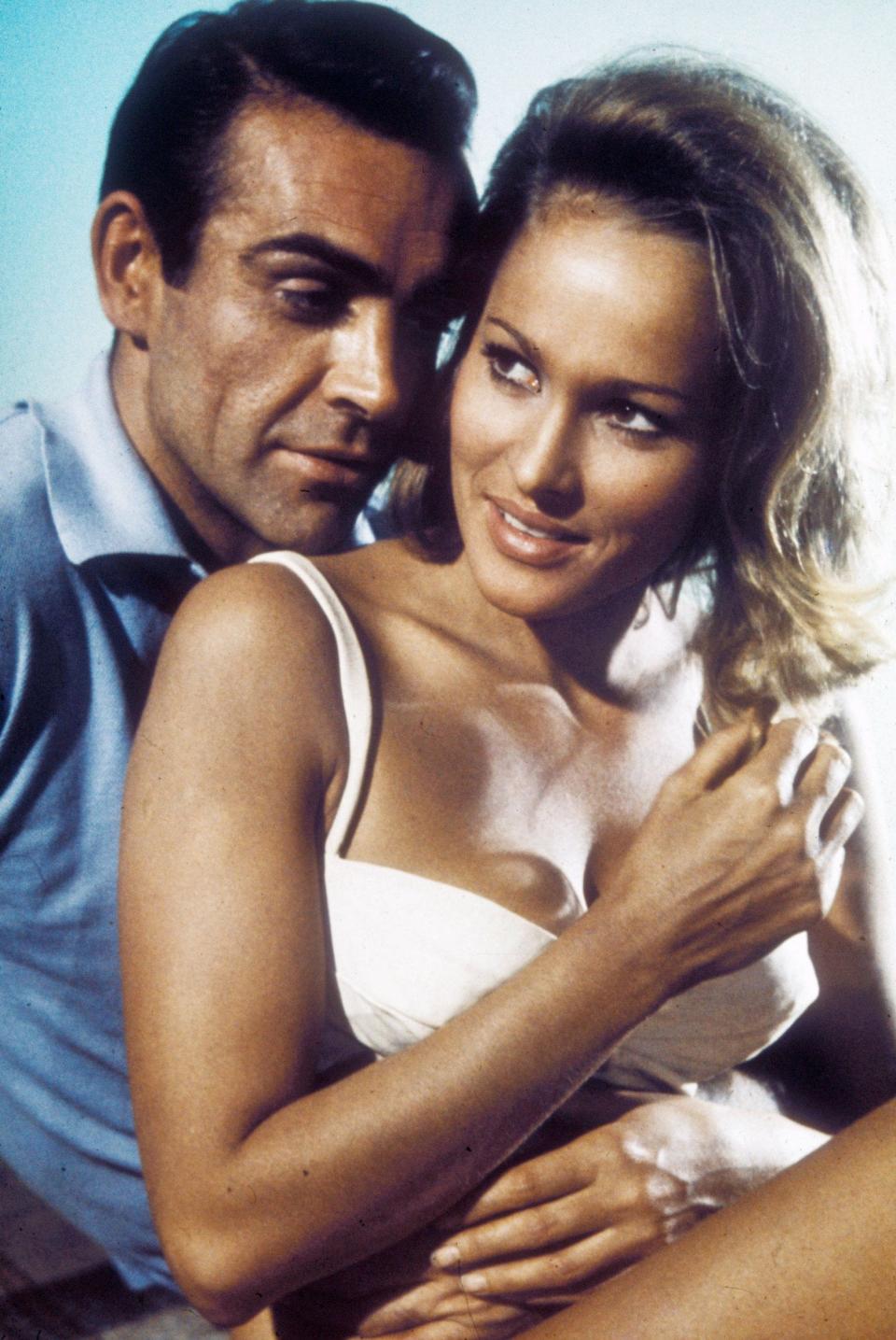 Sean Connery gets to grips with Ursula Andress in Dr No -  CAP/RFS