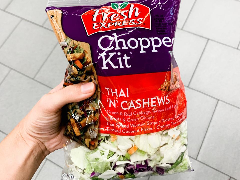 Thai and cashews chopped salad Aldi