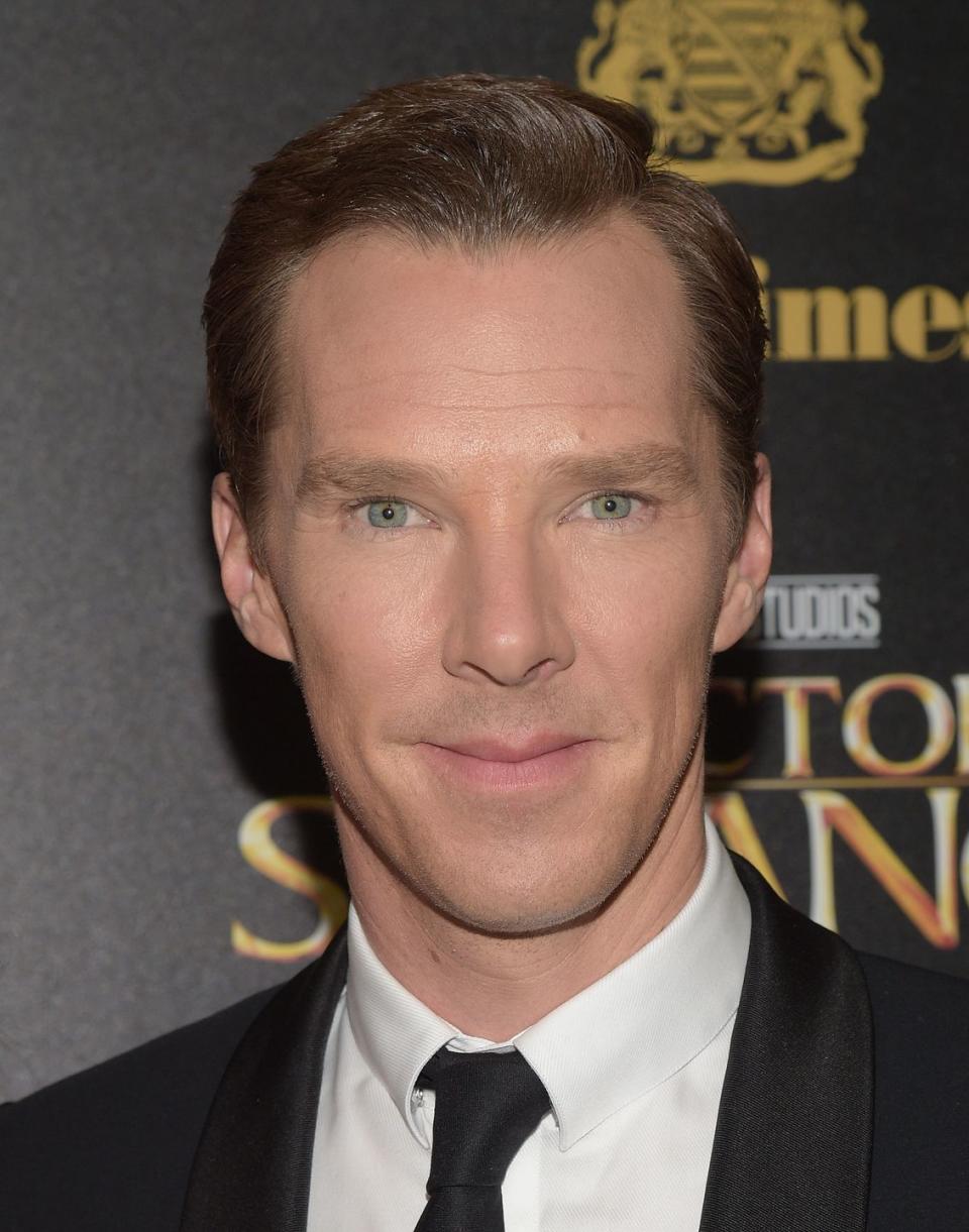 <p>Cumberbatch’s intriguing eyes are a combination of blue, green, and gold. They may appear blue or green overall depending on the light.</p>