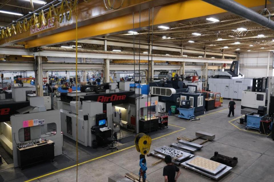 The production floor at the Circle 5 mold making company.