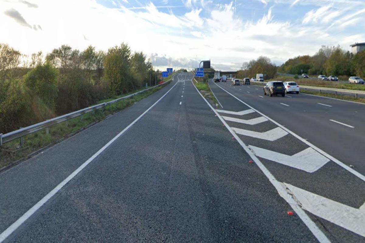 Police are appealing for information about a road rage incident on the sliproad near Junction 16 of the M4 <i>(Image: Google Maps)</i>