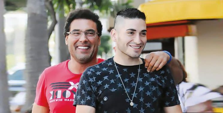 El actor Eduardo Yáñez y su único hijo