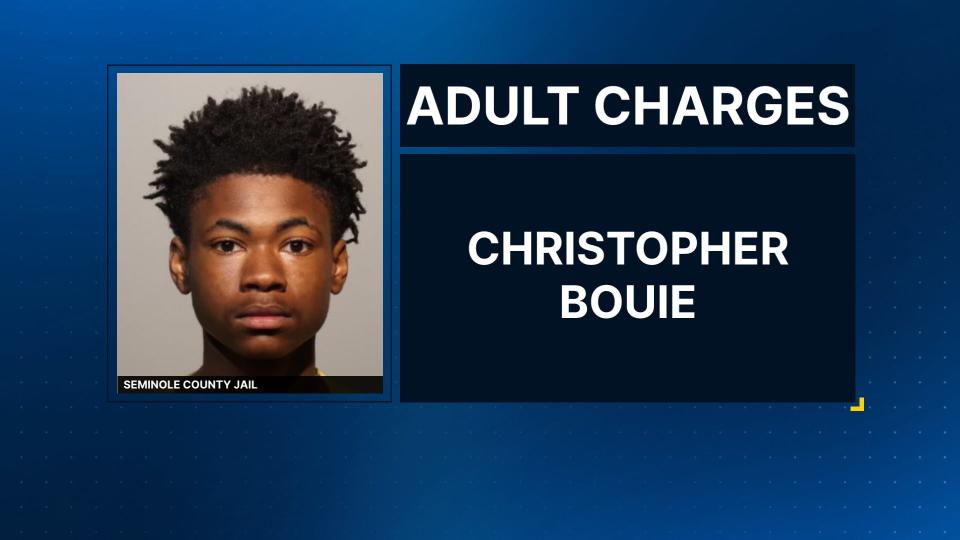 Christopher Bouie, 16, charged with five counts of attempted second-degree murder and one count of possession of a firearm by a minor for his alleged role in a shooting that injured 10 people.