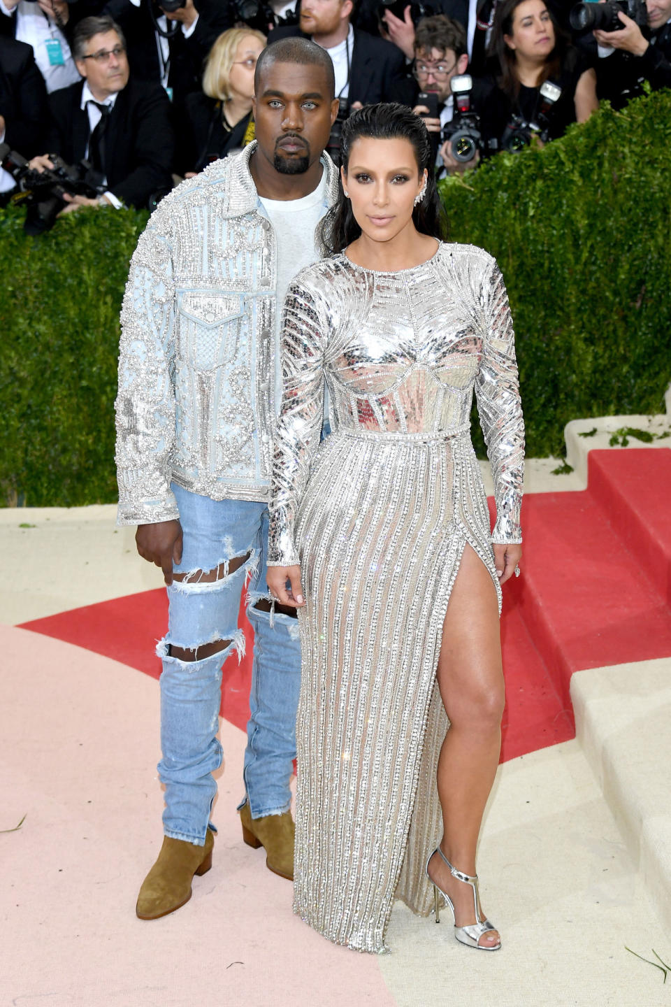 Kanye West and Kim Kardashian