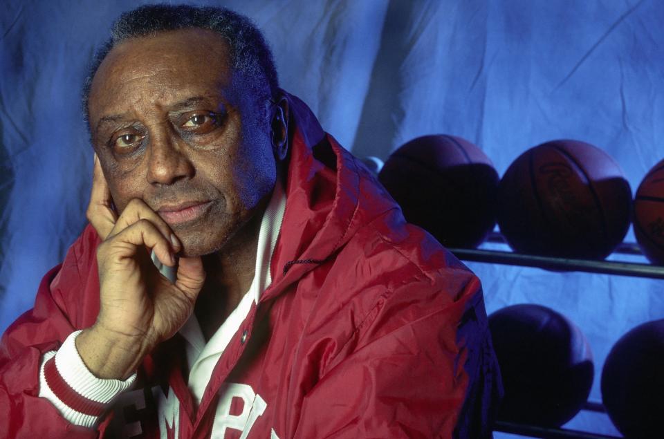 PHILADELPHIA, PA - JANUARY 1994: Coach John Chaney of Temple University in January 1994 in Philadelphia, Pennsylvania. (Photo by Ronald C. Modra/Getty Images)