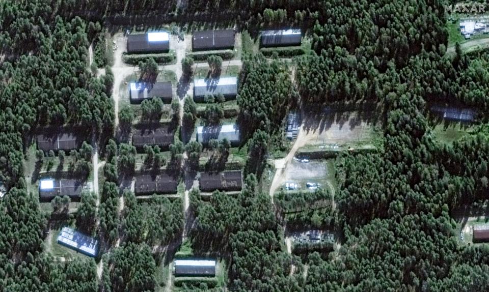 Ammunition storage buildings at Oktyabrski on September 18.