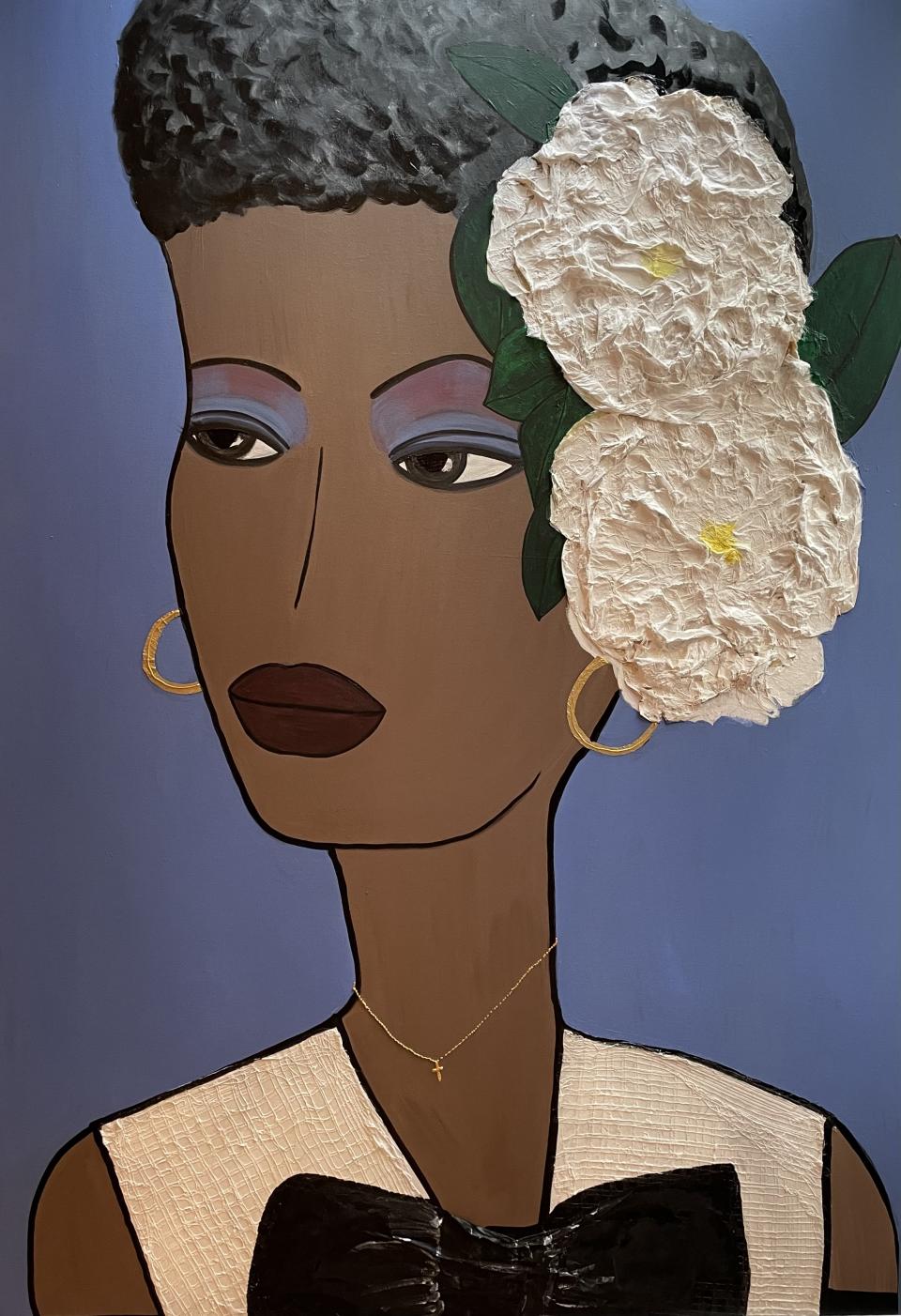 Billie Holiday portrait by Rebecca Moses. - Credit: Courtesy of Rebecca Moses