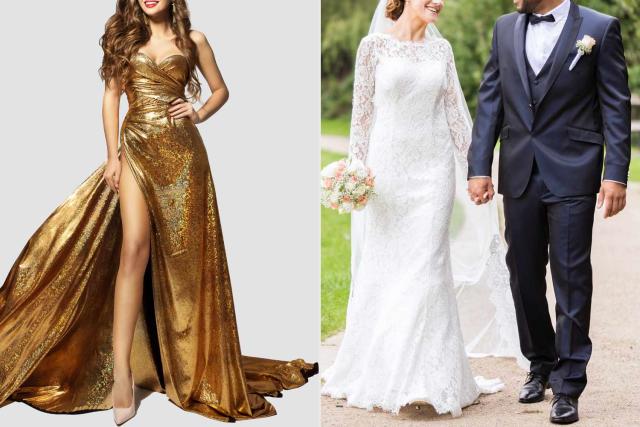 Wedding Guest Says Bride Scolded Her for Wearing a Gold Dress to Ceremony:  'You're Not the First Prize