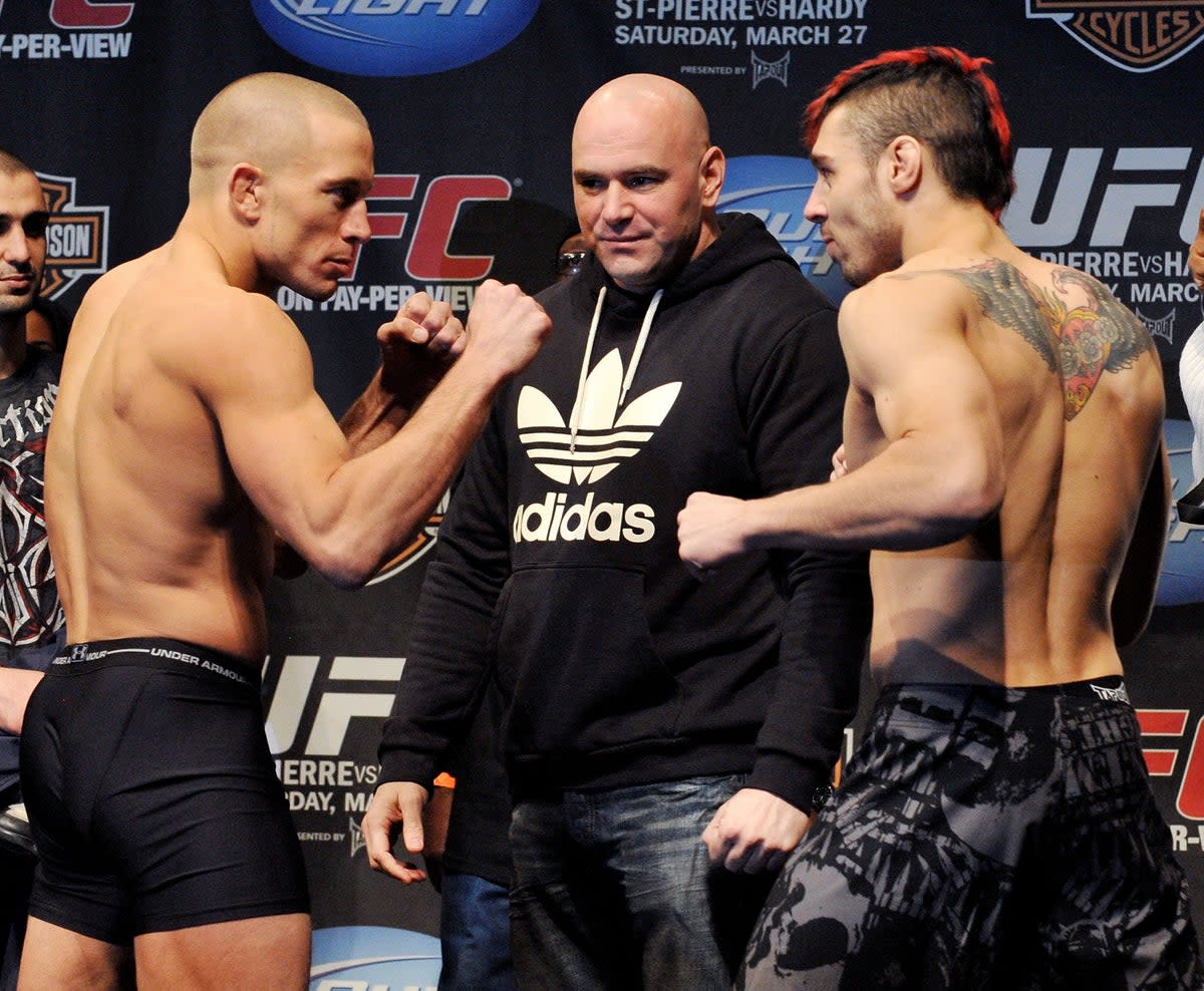 Hardy challenged Georges St-Pierre for the UFC welterweight title in 2010 (Getty Images)