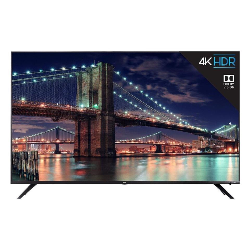 TCL 55R617 55-Inch 4K Ultra HD Roku Smart LED TV (2018 Model). (Photo: Amazon)