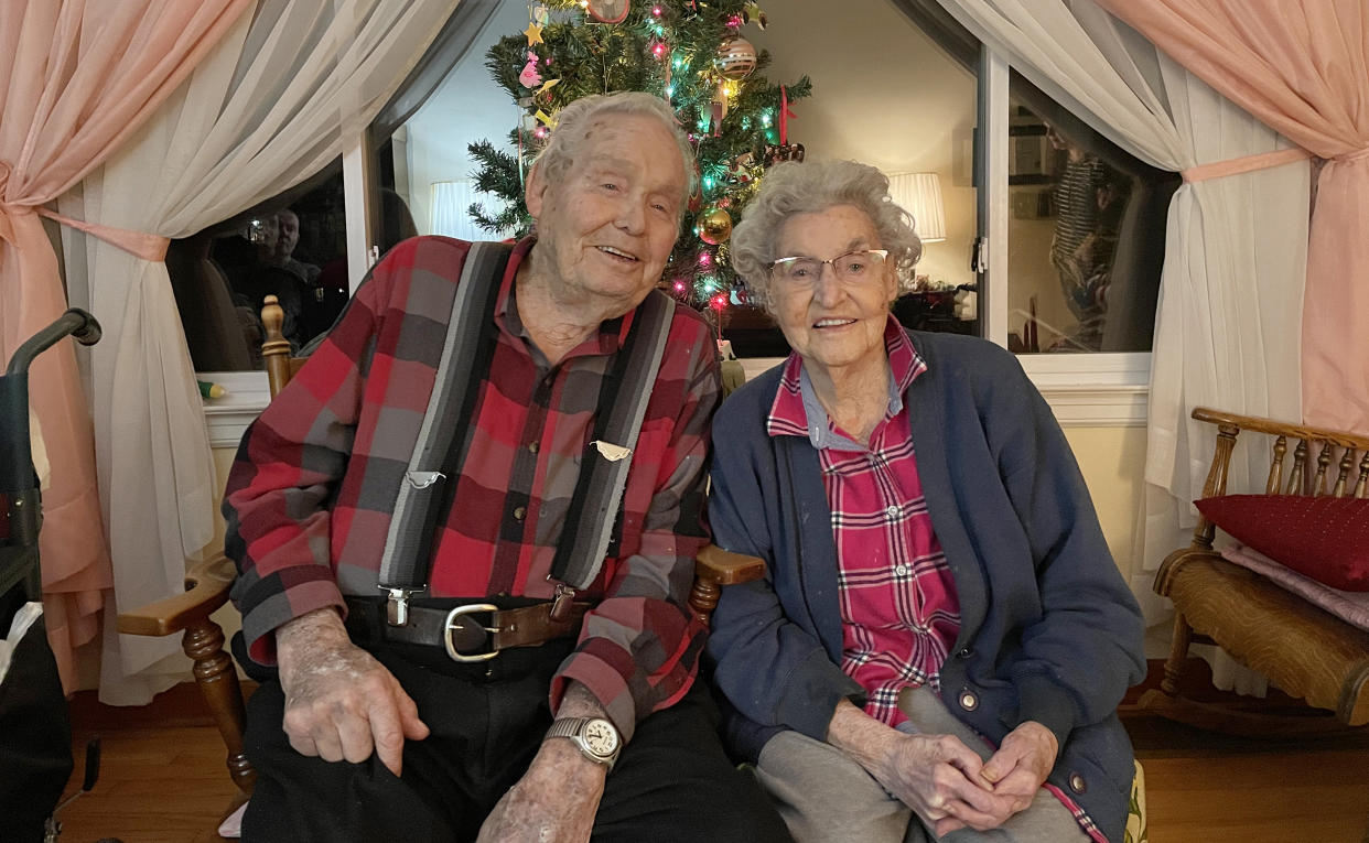 Hubert built the Hamilton, Ohio, home that he and June have lived in for more than 68 years. (Courtesy Annie Klenk)