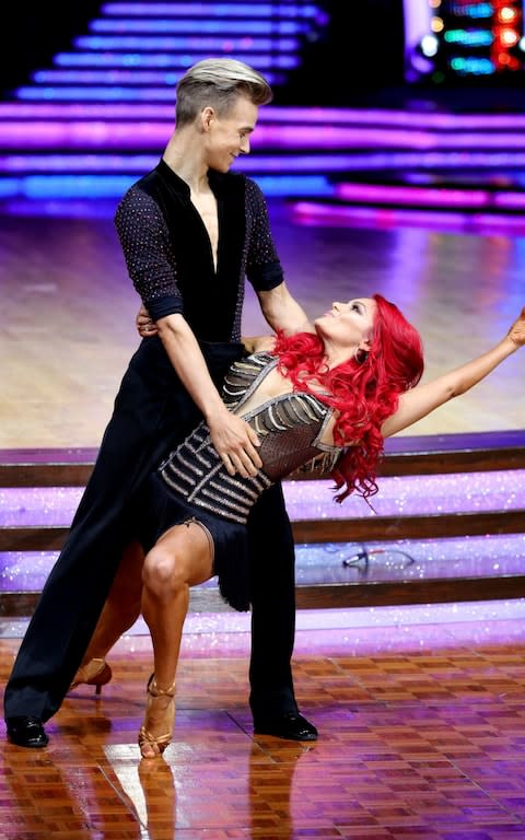 Partners Joe Sugg and Dianne Buswell - Credit: Aaron Chown/PA