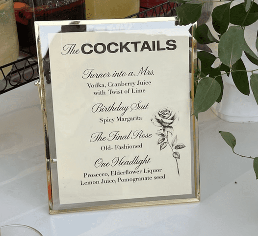 <p>ABC/Kristen Baldwin</p> The Golden Wedding specialty drinks