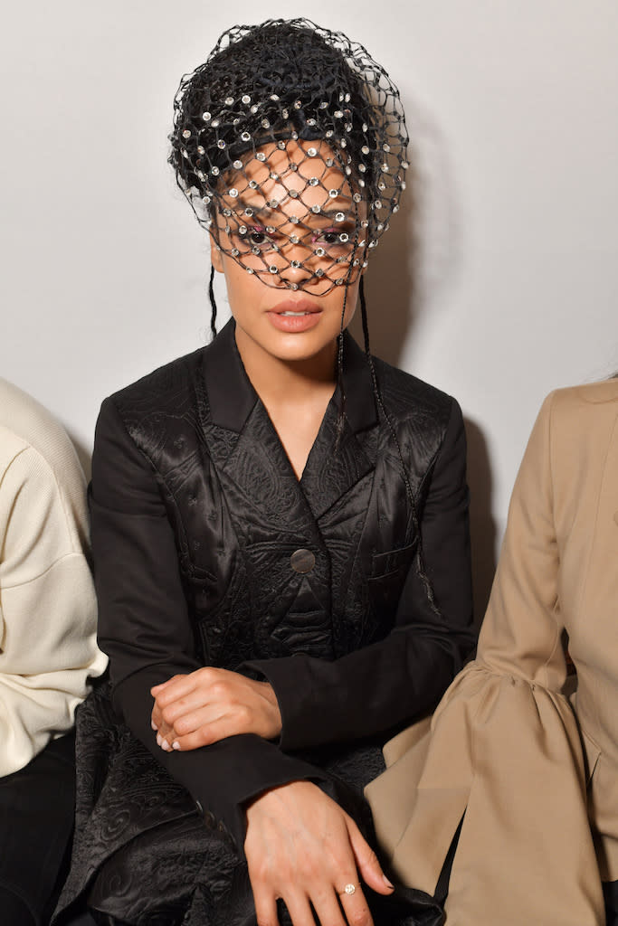 Tessa Thompson in the front row Loewe show, Front Row, Fall Winter 2020, Paris Fashion Week, France - 28 Feb 2020