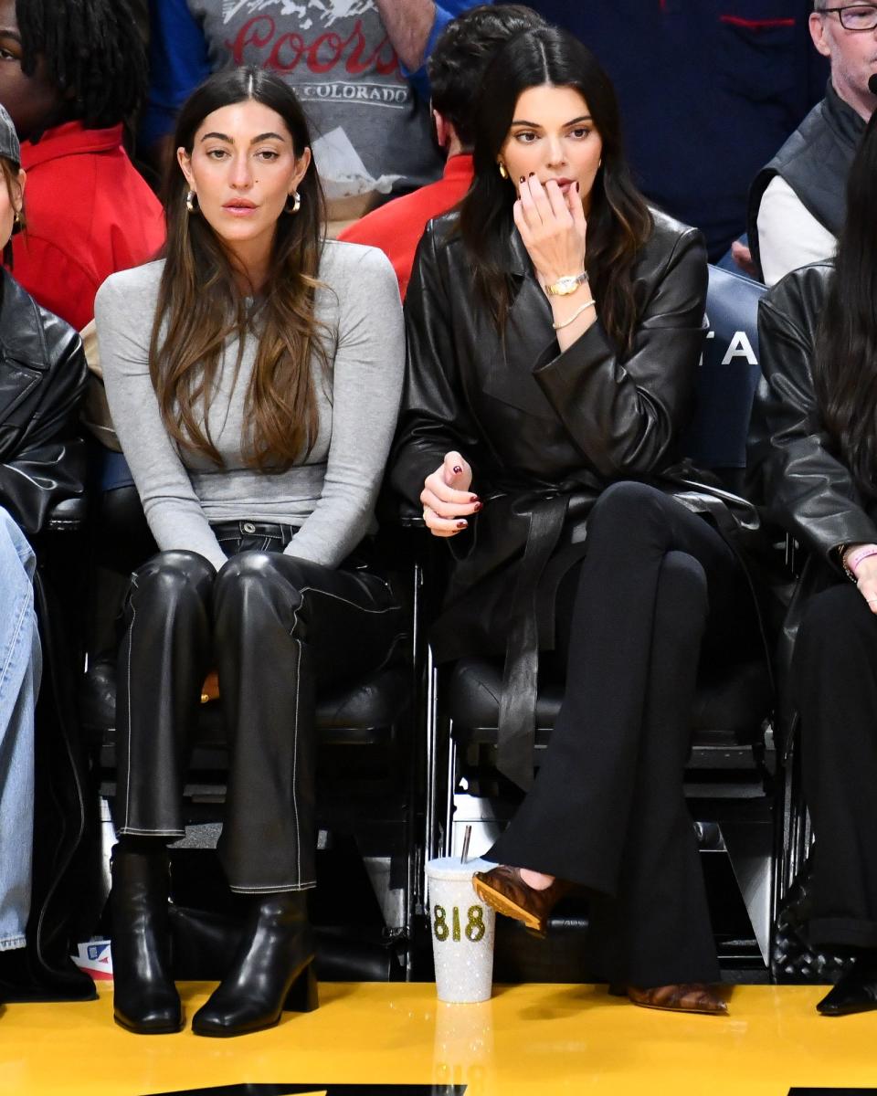 <h1 class="title">Celebrities At The Los Angeles Lakers Game</h1><cite class="credit">Allen Berezovsky/Getty Images</cite>