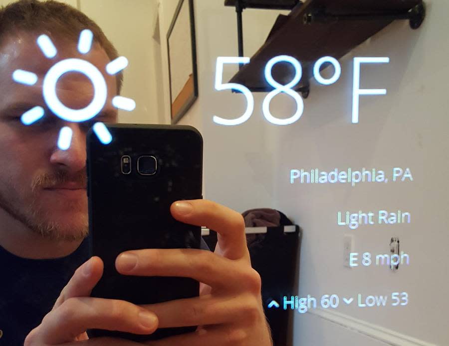 This Dude's Real-Life Magic Mirror Is Absolutely Genius