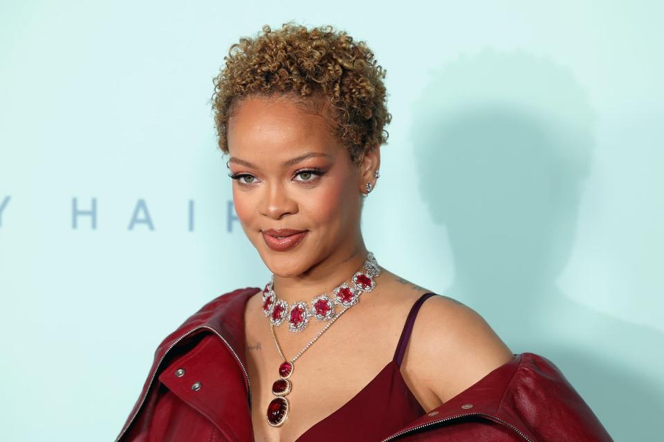 Rihanna at the launch of Rihanna x Fenty Hair Los Angeles on June 10, 2024 (Getty Images)