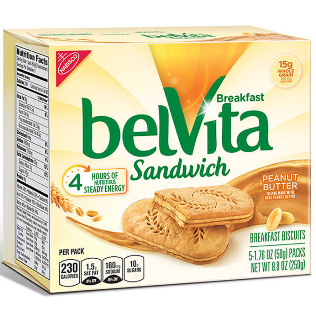 Greatest Grab-and-Go Breakfast: BelVita Sandwich Peanut Butter Breakfast Biscuits