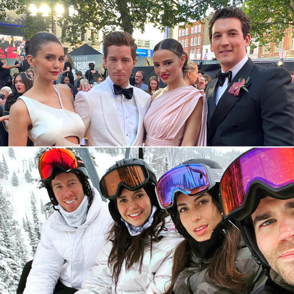 Nina Dobrev and Shaun White’s StarStudded Double Dates With Their