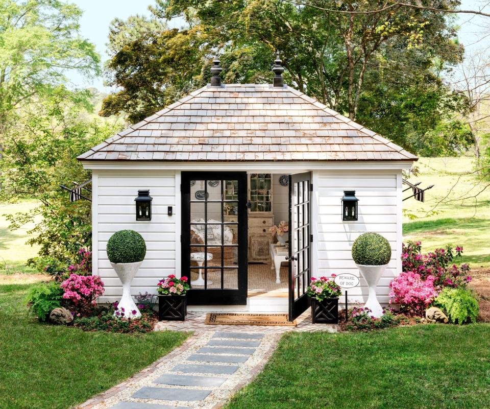 Hillbrook Collections’ Garden Shed Office for Allison Allen